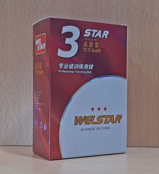 Imagen de Pelotitas Ping Pong Welstar - Caja X 6 - 3 Estrellas - Naranja