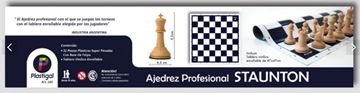 Imagen de Ajedrez Profesional Fichas c/peso-c/tab. vinilo enrollable