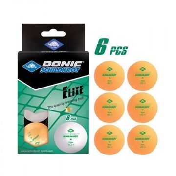 Imagen de Pelotita Ping Pong Donic Elite 1 Estrella - Caja x 6 Naranja