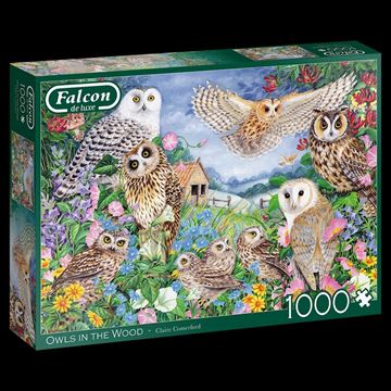 Imagen de Puzzle 1000 piezas - Falcon - Owls in the Wood